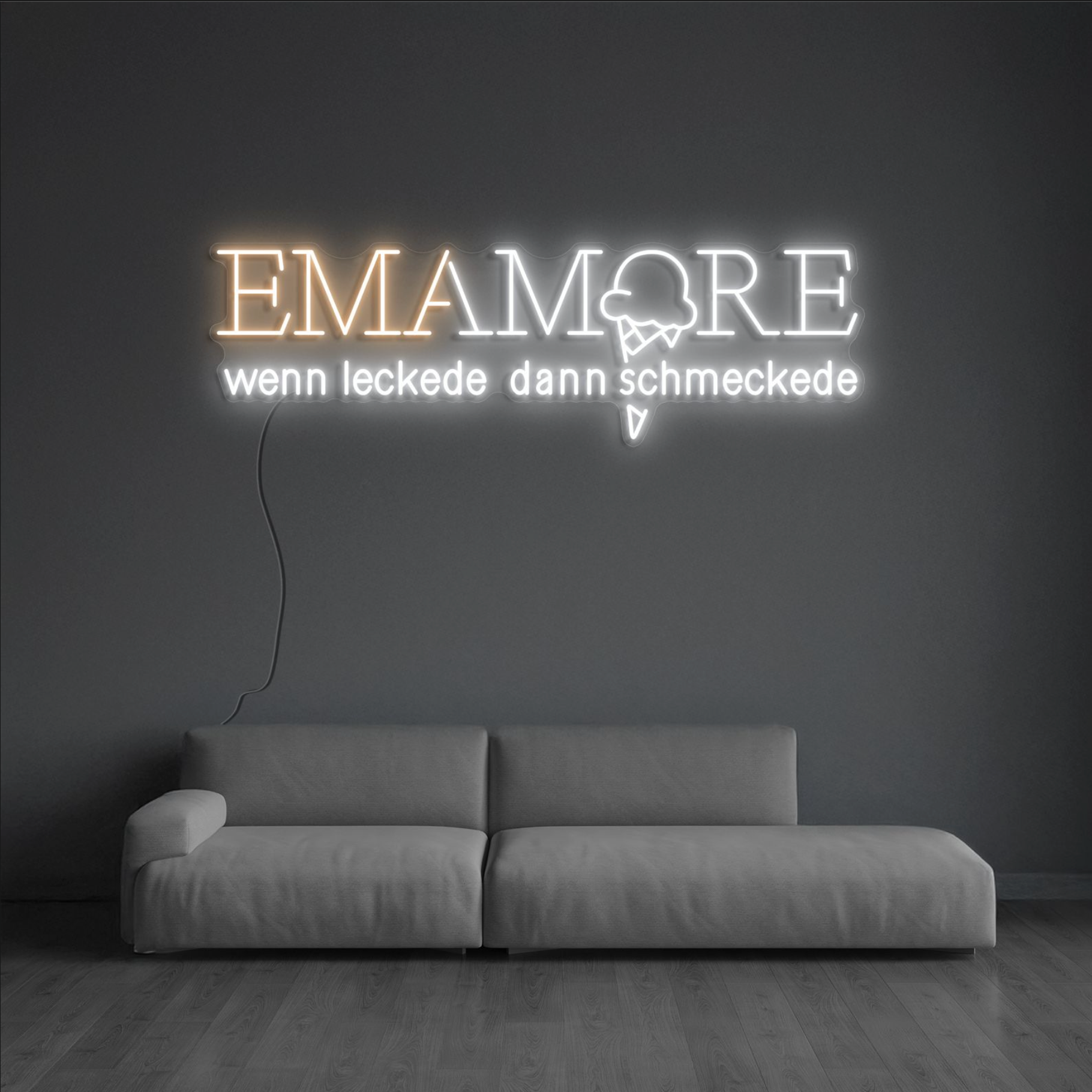 Individuelles Neon Logo