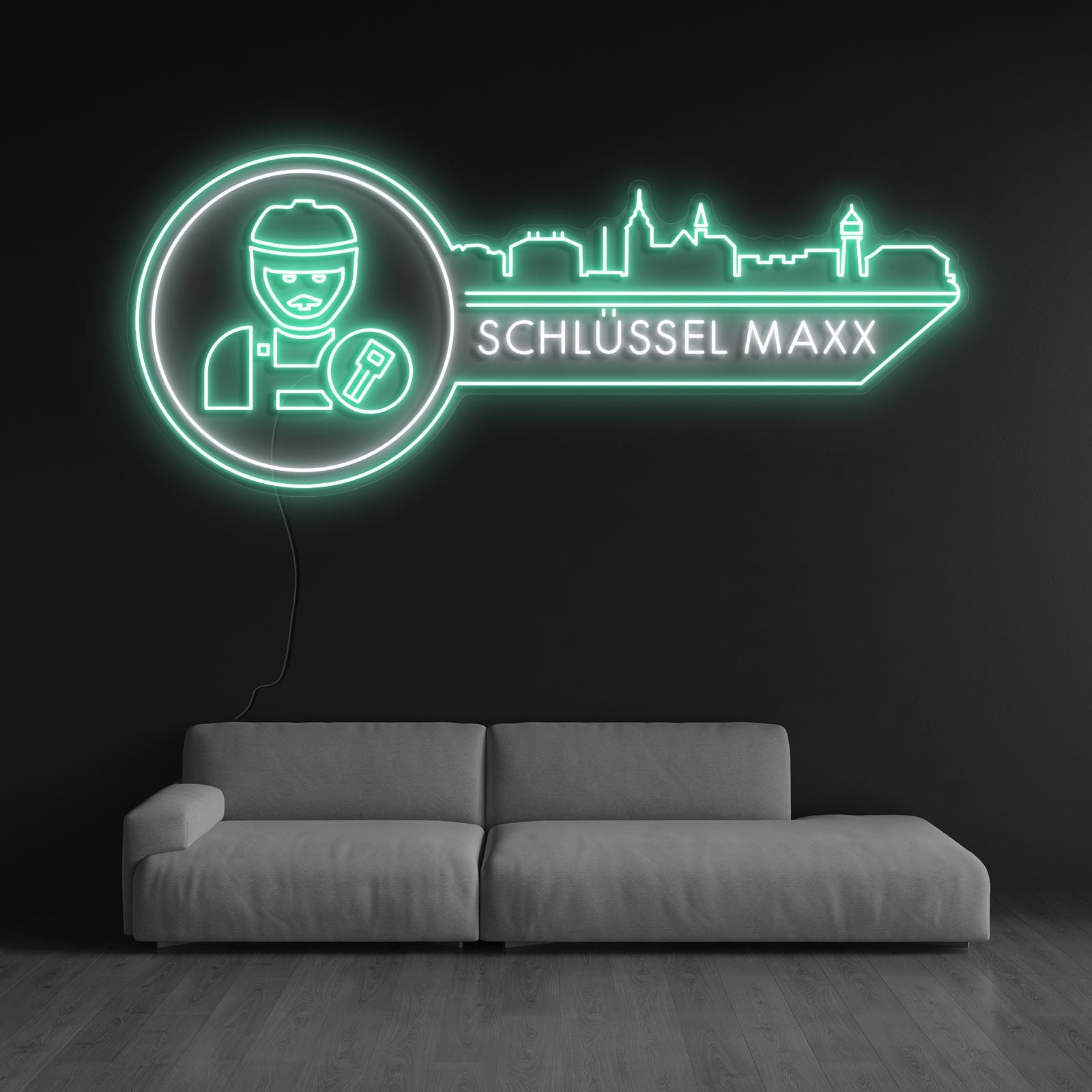 Individuelles Neon Logo