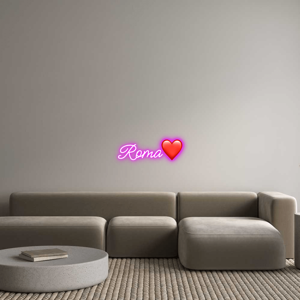 Gestalte deinen Neonschriftzug Roma❤️ - Signio Technology Enterprise
