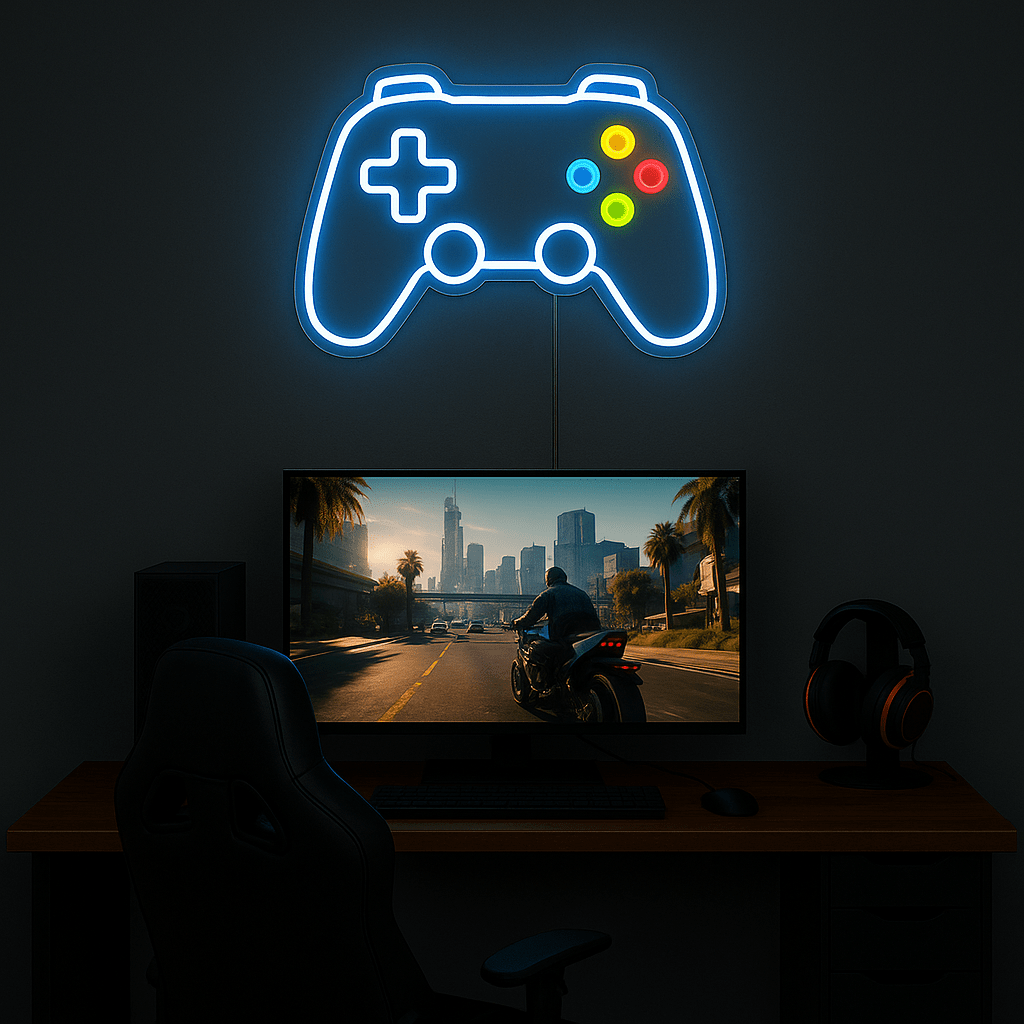 Neon Schild – Game Controller – - Signio Technology Enterprise