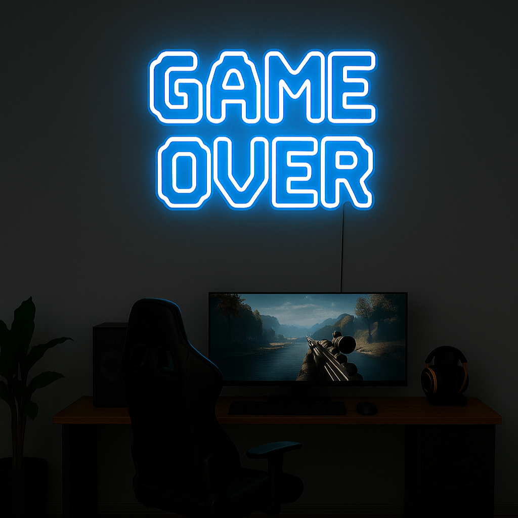 Neon Schild – GAME OVER – - Signio Technology Enterprise