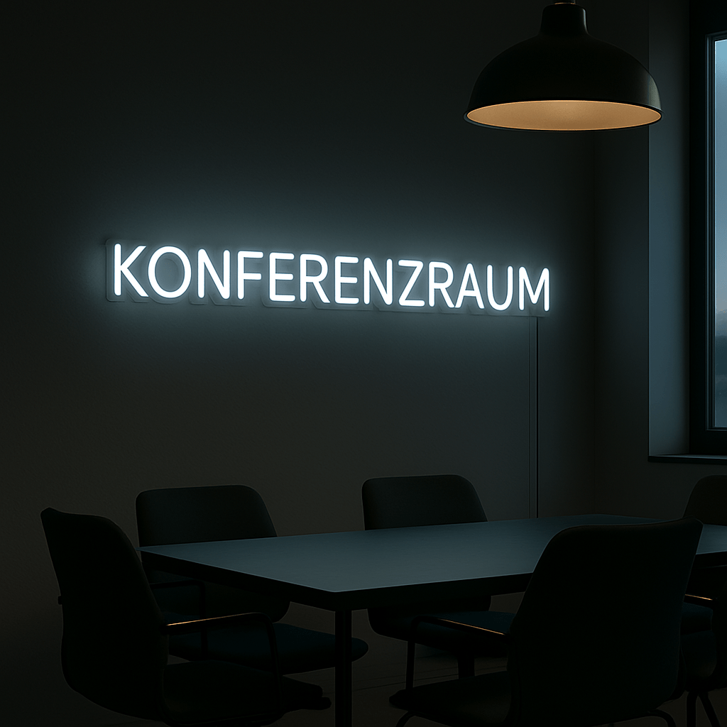 Neon Schild - Konferenzraum - Signio Technology Enterprise