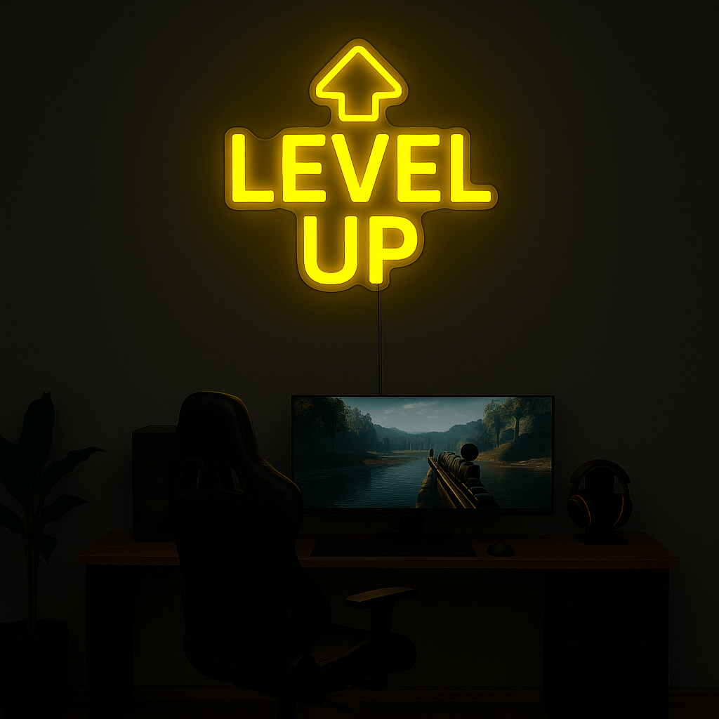 Neon Schild – LEVEL UP – - Signio Technology Enterprise