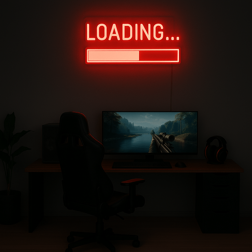 Neon Schild "Loading..." - Signio Technology Enterprise