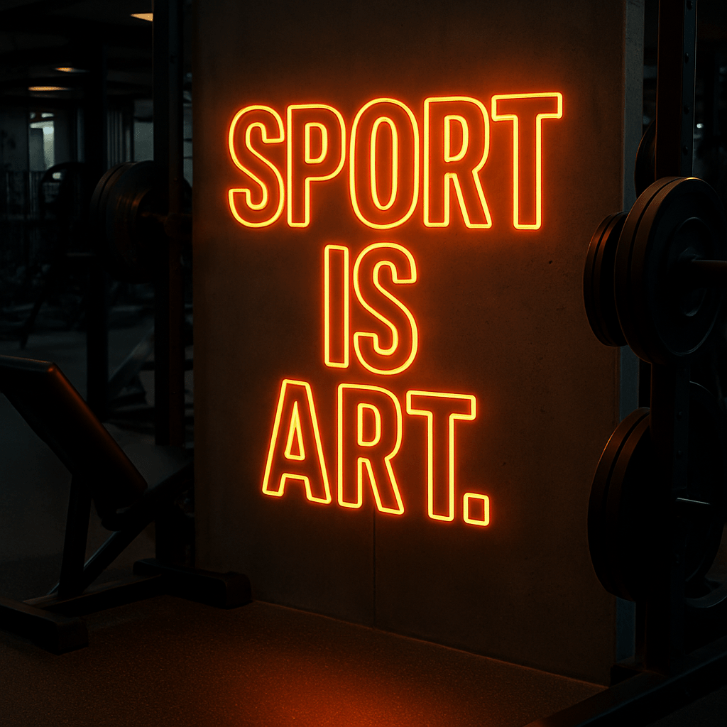 Neon Schild „SPORT IS ART.“ - Signio Technology Enterprise