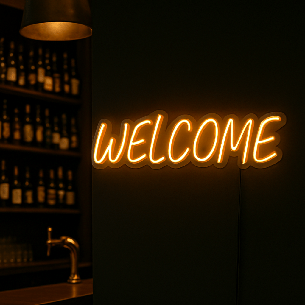 Neon Schild - Welcome - Signio Technology Enterprise