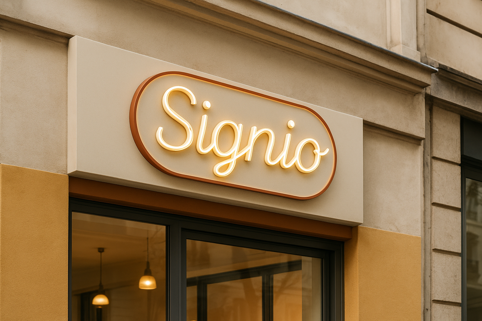 Logo auf Platte