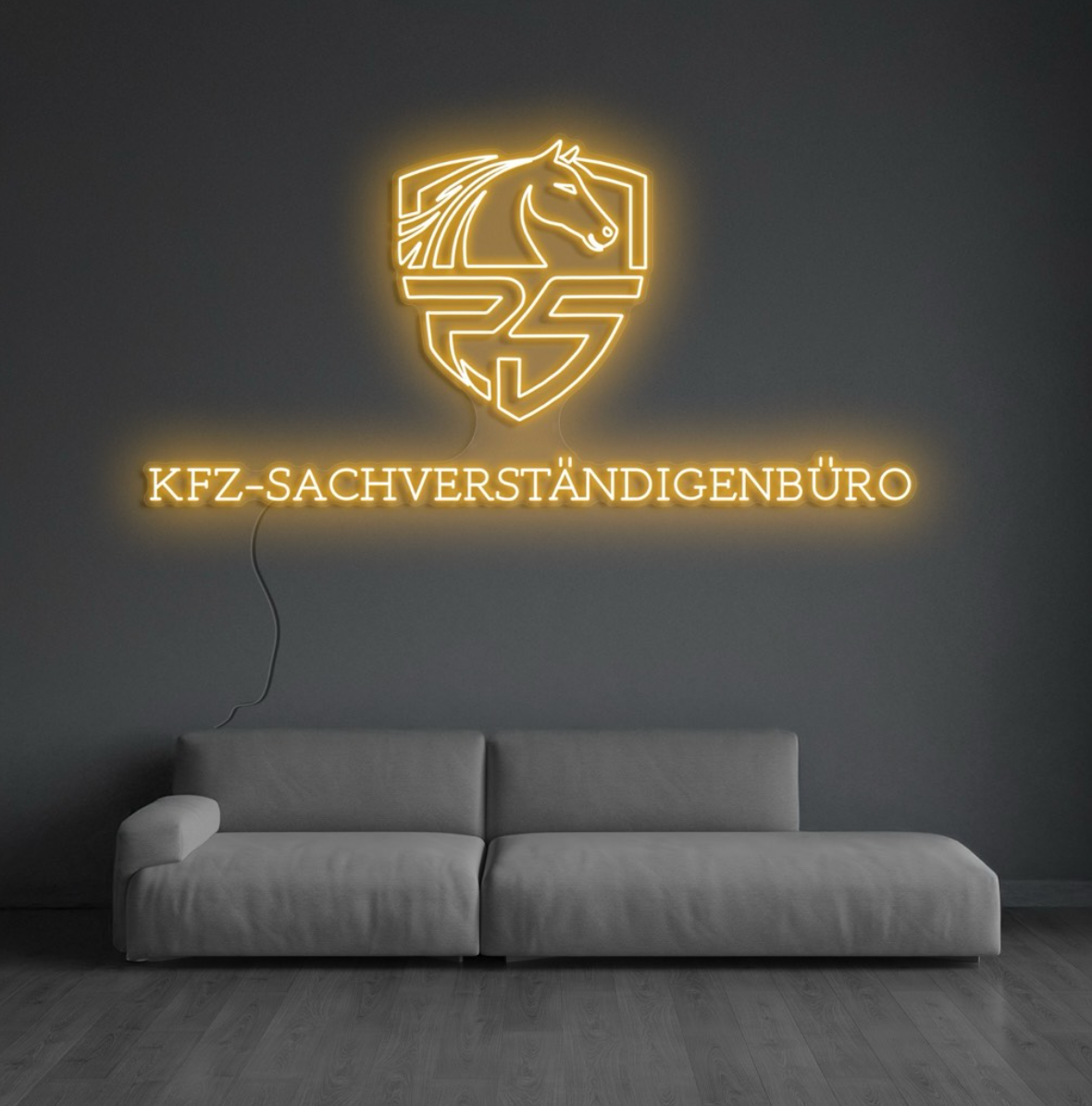 Individuelles Neon Logo