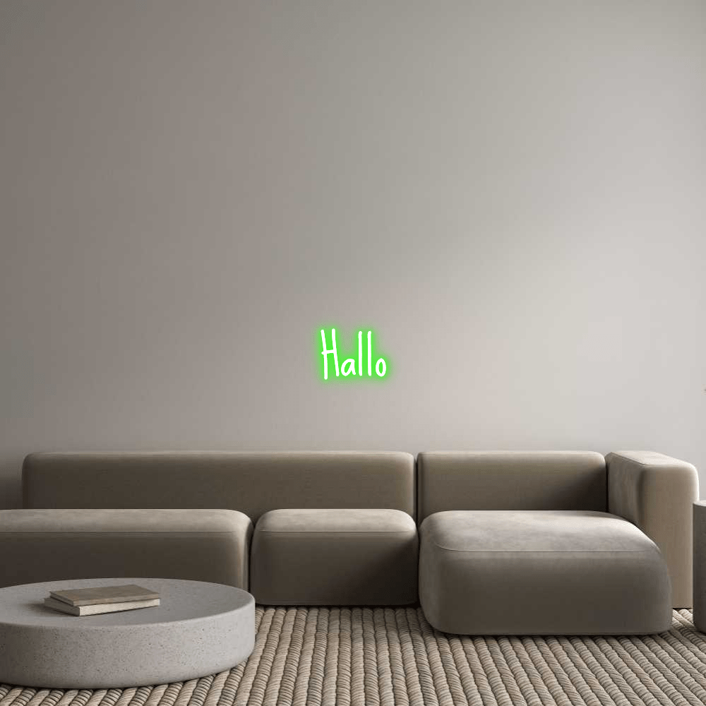 Gestalte deinen Neonschriftzug Hallo - Signio Technology Enterprise