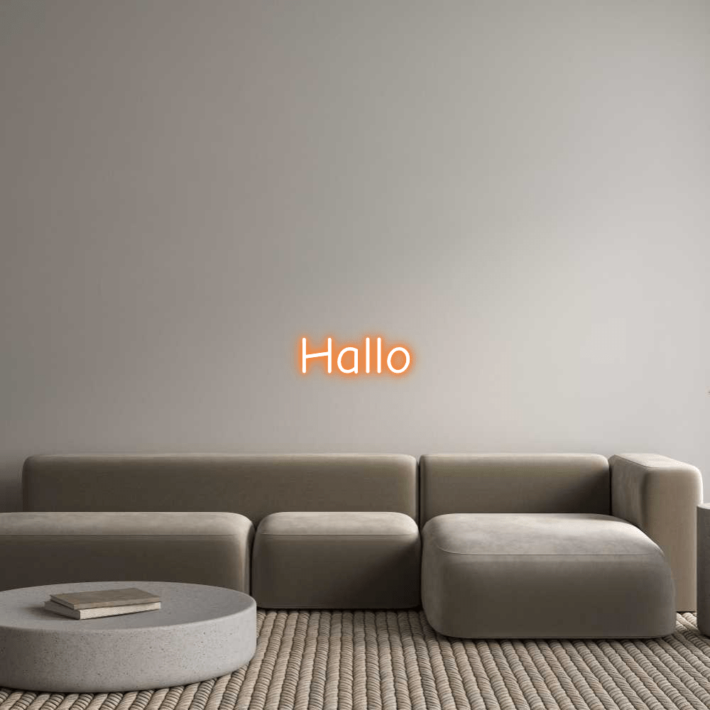 Gestalte deinen Neonschriftzug Hallo - Signio Technology Enterprise