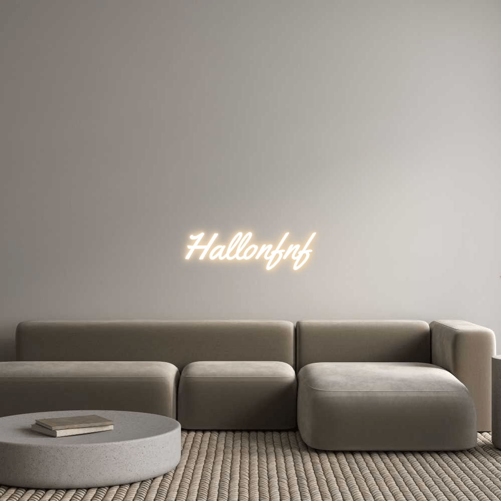 Gestalte deinen Neonschriftzug Hallonfnf - Signio Technology Enterprise