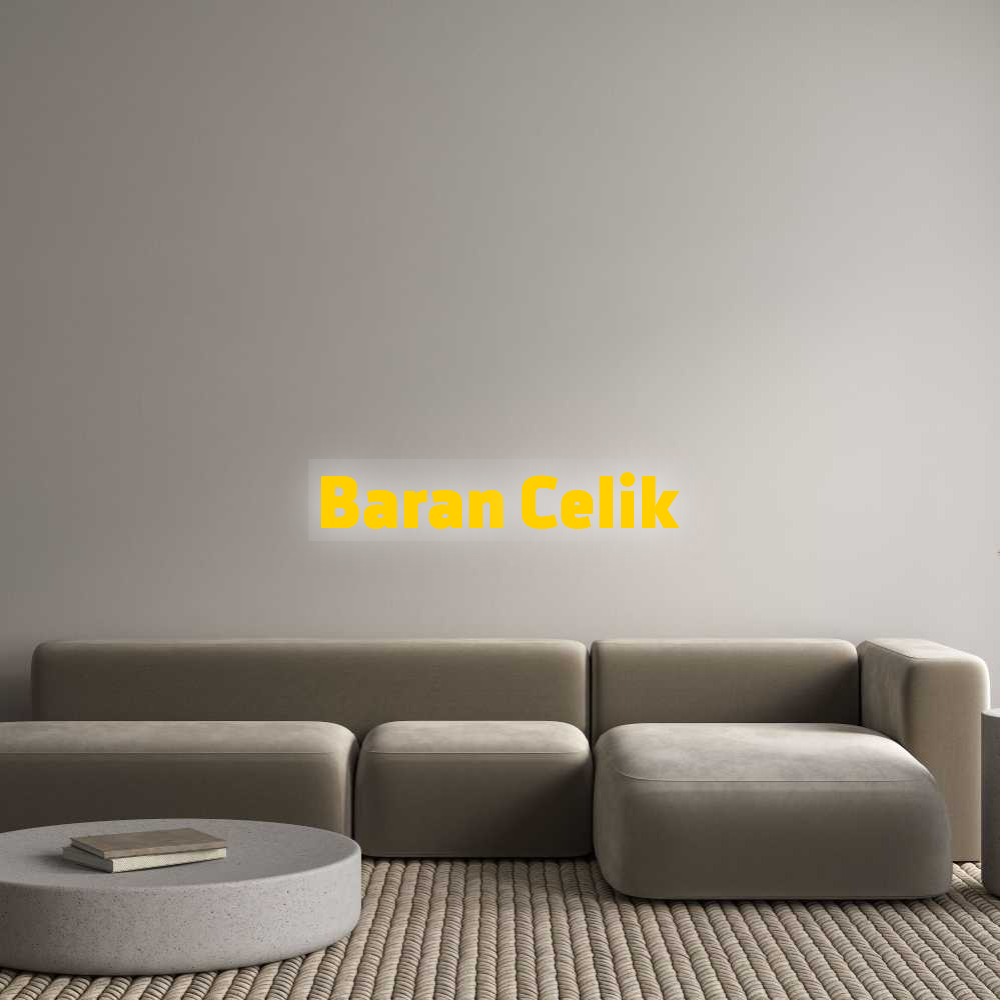 Custom Sign: Baran Celik
