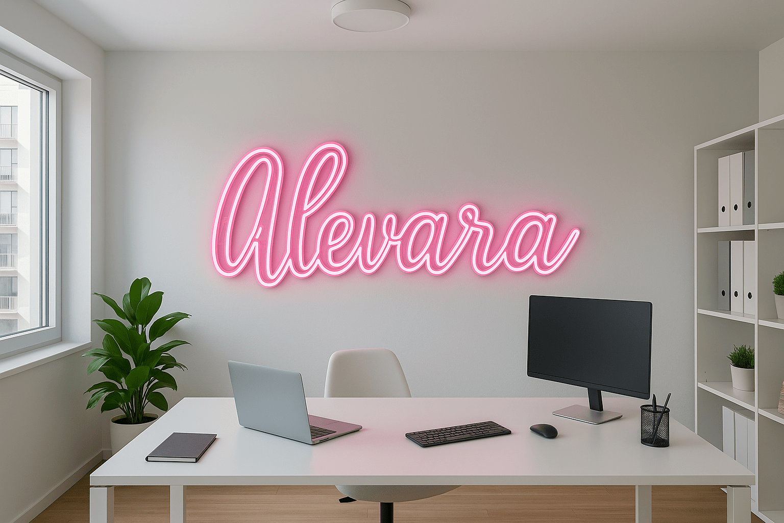 Individuelles Neon Logo - Signio Technology Enterprise