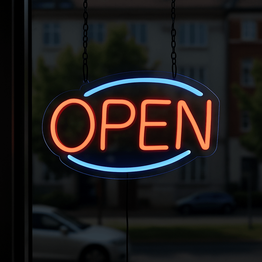 Neon Schild - OPEN - Signio Technology Enterprise